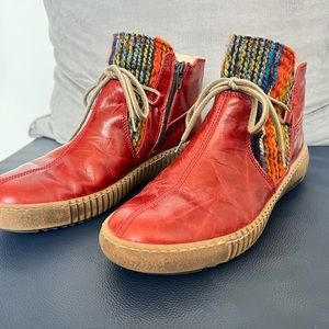 Josef Seibel leather comfort booties size 40 (8.5-9)